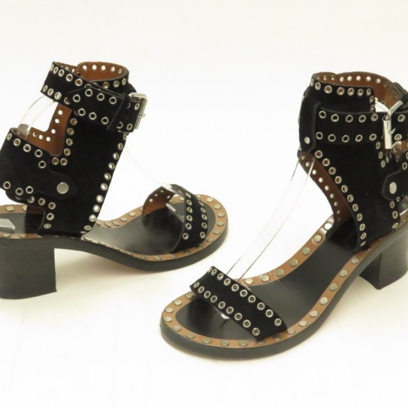 Isabel Marant Sandal Jaeryn Grommet-Studded Black - Picture 2 of 8